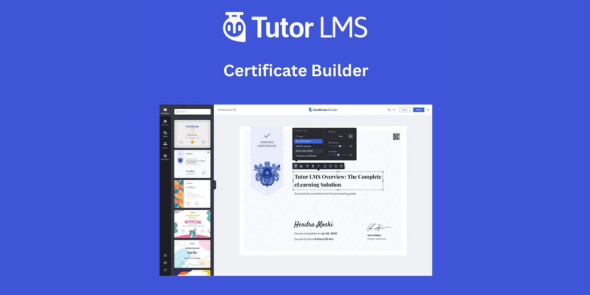 Tutor LMS Certificate Builder (Addon)